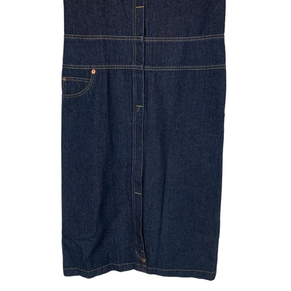Vintage Paul Frank Denim Midi Dress Size 8 - Picture 5 of 8